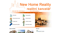 Desktop Screenshot of newhomereality.cz