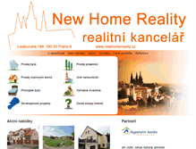 Tablet Screenshot of newhomereality.cz